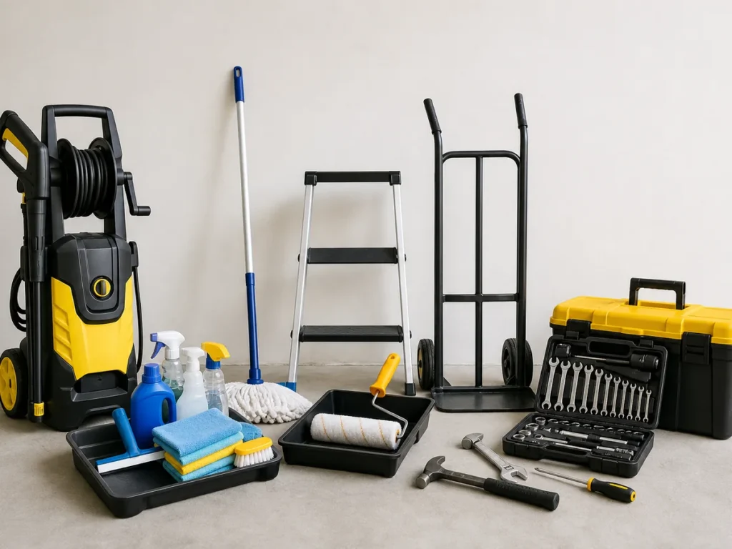 Dirty Deeds equipment and crew ready for a job